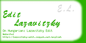 edit lazavitzky business card
